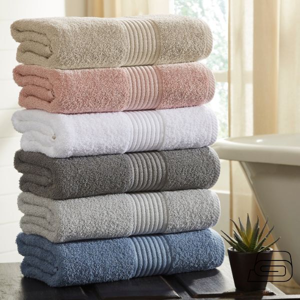 Махровые полотенца с бордюром